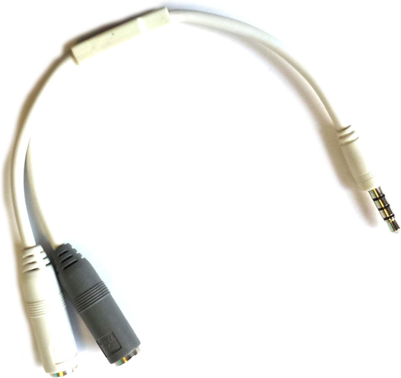 Conversor 3.5mm microphone adapter cable for iPad iPod and iPhone with headset conn