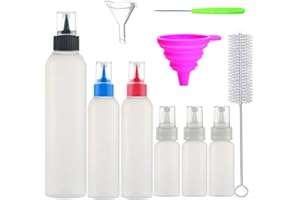 morneve Writer Bottles for Cookies Cake Decorating Coloring Icing Arts & Crafts, Applicator Squeeze Bottle 1oz 2oz 4oz with F