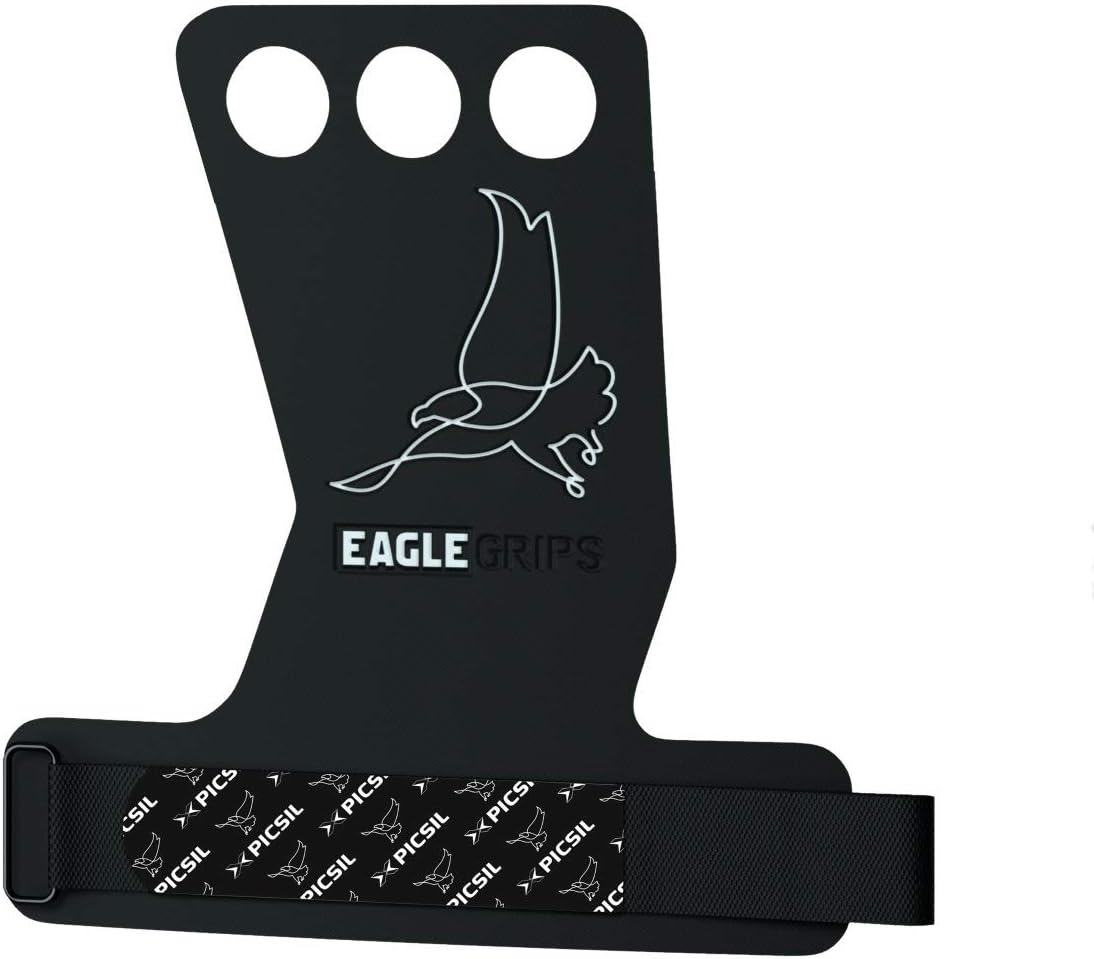 PICSIL Eagle Grips 2&3 Hole Micro Diamonds Hand Grips for Gymnastics, Cross Training, Pull-ups, Weight Lifting -Hand Protection from Rips&Blisters, More Comfort & Support