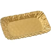 Pampa Bay Mascali D'oro Medium Deep Tray, Gold, 15" x 10" x 1.5"
