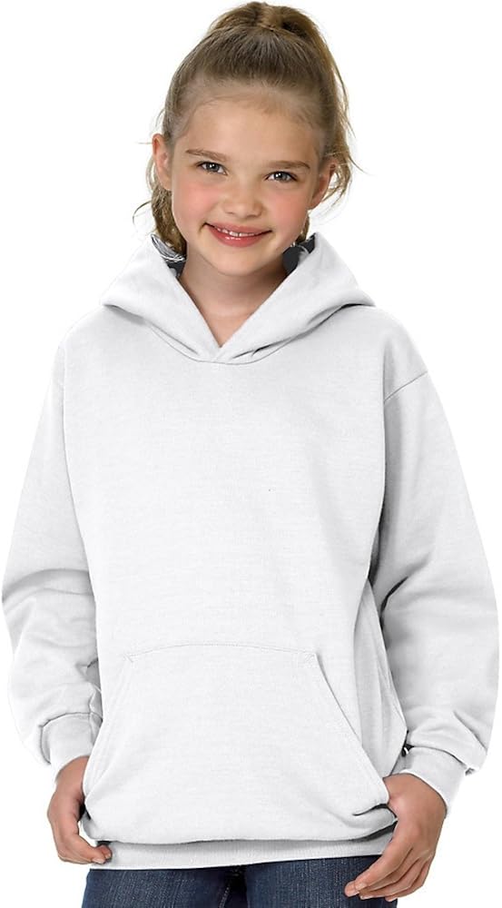 Hanes Youth 7.8 oz. ComfortBlend EcoSmart 50/50 Pullover Hood: Clothing