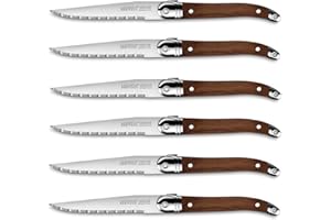Set of 6 Knives - Laguiole Héritage - Made in France (Dark Wood)