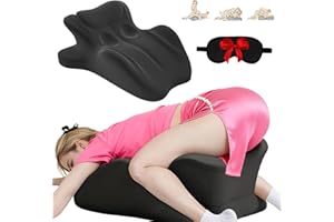 Vireon Sweet Spot Pillow, 27° Angle Perfect Position Couples Pillows, Perfect Position Instantly Intimacy Pillows, Memory Foam Cushion for Intimacy Support & Back, Ideal for All Postures (Black)