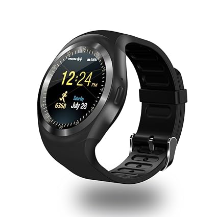 TOP-MAX Smartwatch Y1 Bluetooth Smart reloj negro con ...