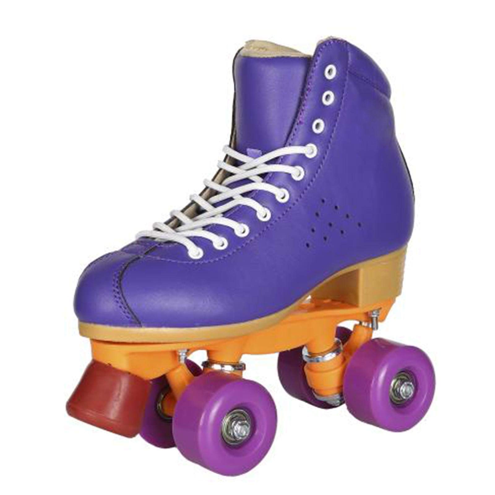 Abins Roller Skates, Double Row Pu Roller Skates, Red, White, Black and Green Large Size Men's Roller Skates, Suitable for Adult Men and Women