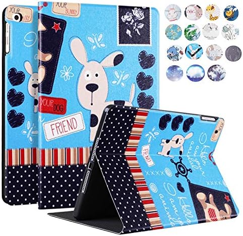 Tomcrazy for iPad Mini 5 Case, New iPad Mini 5 2019 / iPad Mini 4 (2015) Flip Stand Leather Case Cover with Auto Wake/Sleep Feature Magnetic Closure Cases (Lovely Dog)