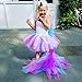 Tutu Dreams Unicorn Costume for Girls Christmas Tutu Dress Birthday Party Long Train Floor Length (8,Pony)