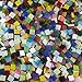 lieomo 200g/Pack Mixed Color Tumbled Stained Glass Mosaic Tiles Home Decoration