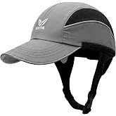 Surf Helmet Hat Hiking and Fishing Hat, Bump Cap | Face Cover Size M/L With Removable 50+ UPF Extension Flap and Face Cover