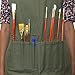 U.S. Art Supply Extra Large Canvas Adjustable Artist Apron - Size: 29