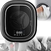 SICWEDIM Wall-Mounted Mini Front Load Washing Machine, 3kg Capacity, Black, High Efficiency, Front Load, Touch Controls, Portable, Small Space