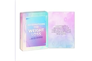Isaac Liev Weight Affirmation Cards With humor – 50 Hilarious & Motivational Mantras to Stay Focused, Laugh Through Cravings & Keep Going