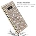 Galaxy S8 Case, Vofolen Galaxy S8 Case Glitter Bling Crystal Shiny Heavy Duty Protection Drop Impact Resistant Hybrid Protective Shell Dual Layer Soft Rubber Bumper Hard Cover for Galaxy S8 (Gold)