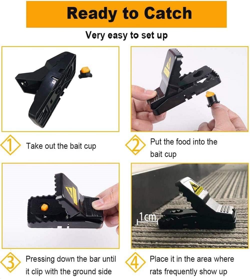 Feeke Mouse traps Small Mice Catcher Indoor Quick Effective Sanitary Safe for Family and Pet : Garden & Outdoor