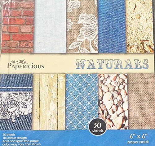 Papericious Designer Edition Paper Pack - Naturals 6"X6"