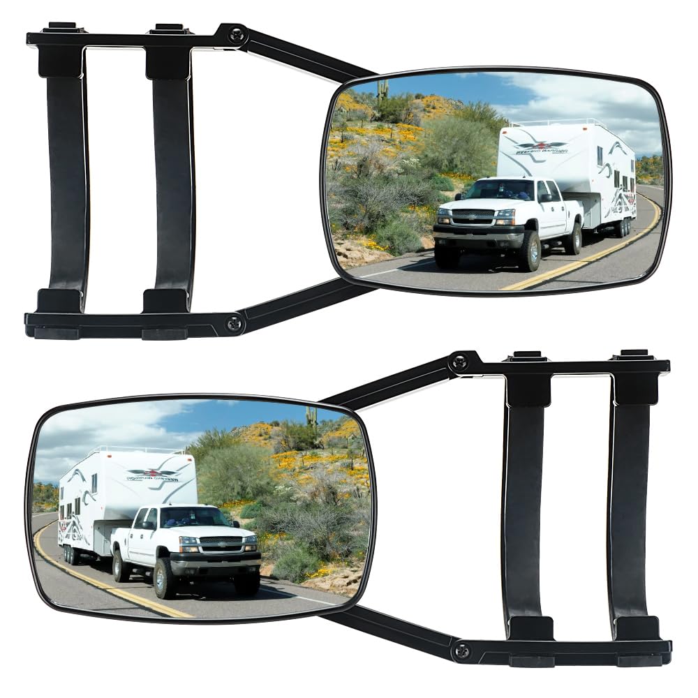 Photo 1 of Piclafe Mirror Extenders For Towing, Universal Clip-on Towing Mirrors 360 Degree Adjustable Extension Mirrors for Towing Trailer Truck, 2pcs