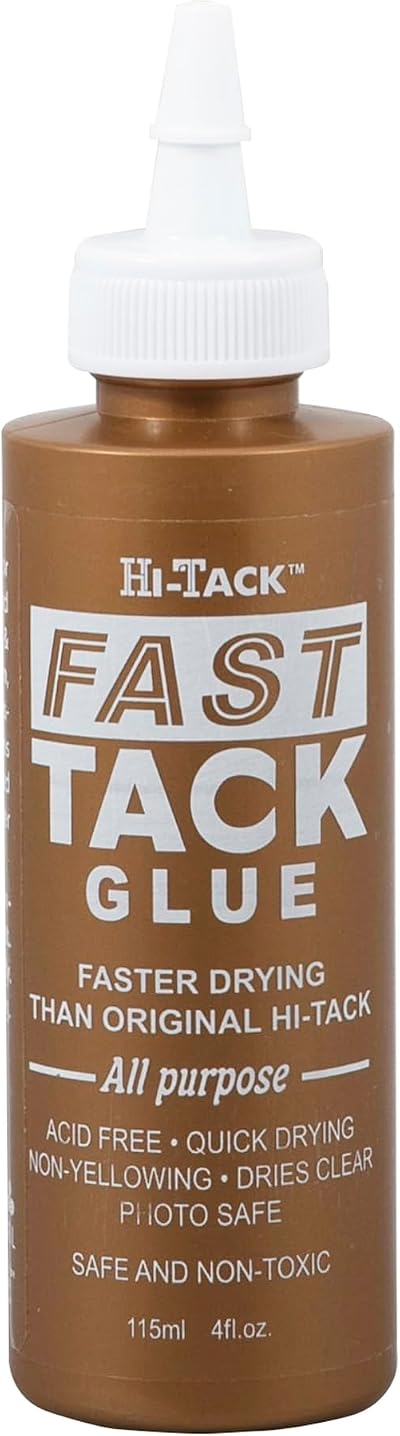 Hi-Tack Fast-Tack Glue 115ml Quick-Dry Adhesive for Crafting & DIY