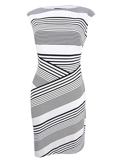 ralph lauren black and white striped dress