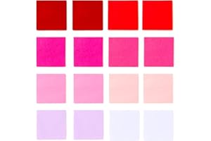 Exquiss 1600pcs Valentine's Day Multicolor Tissue Paper Bulk Wrapping Tissue Paper 2 x 2" DIY Art Craft for Kids Classroom Valentine Birthday Love Heart Suncatchers Wreath Paper Pom Pom