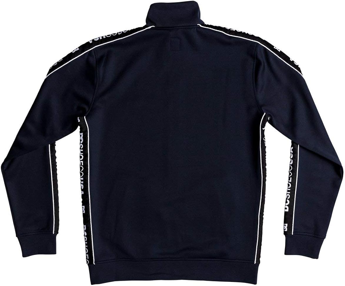 DC Men's Bellingham Track Fleece Jacket, Black iris: Clothing