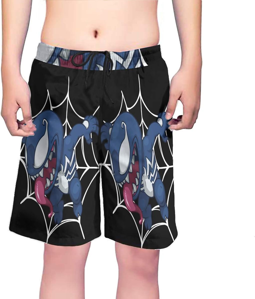 Wahom Venom Mens Printed Swim Trunks Quick Dry Beach