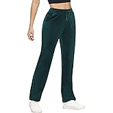 COZZIPLUS Women Velour Pant,Soft Velvet Sweatpant for Women, Straight Leg High Waist Velour Lounge Pant with Pockets