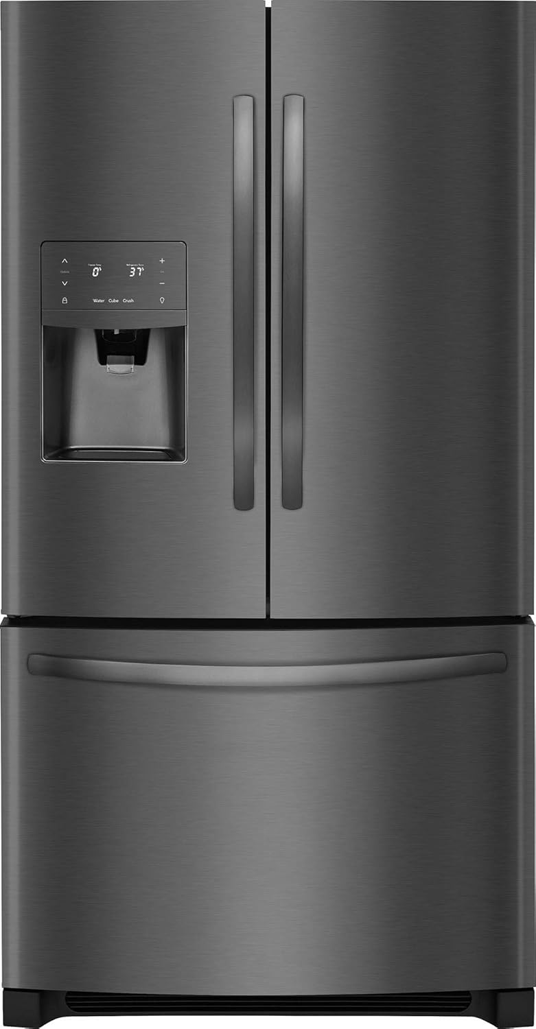 Frigidaire FFHD2250TD 36 Inch Counter Depth French Door Refrigerator with 22.5 cu. ft. Total Capacity, in Black Stainless Steel