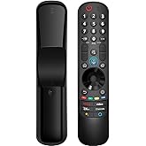 Voice Magic Remote for LG Smart TV Remote Control Replacement with Pointer | Universal for LG 2019-2025 OLED/QNED/NanoCell/UHD TVs, voice search, ergonomic, no programming.