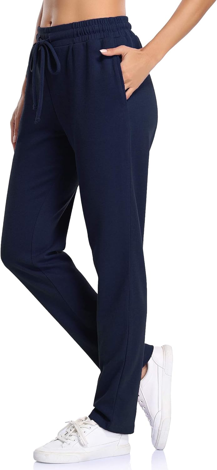 NEWMEEN Petite Sweatpants for Women,Solid Color Athletic Yoga Pants
