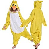 Unpifolov Kids Duck Cosplay Costumes Unisex Animal Children Teenager Jumpsuit