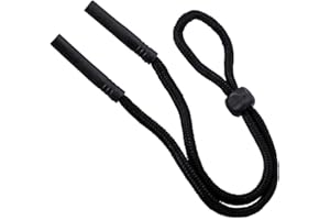 THE BIRCH & CO. BRAND BIRCH's Black Sports Safety Glasses Sunglasses Holder Eyeglasses Neck Cord String Retainer Strap