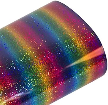 Amazon Com Hohofilm Holographic Multicolor Stripe Htv Heat