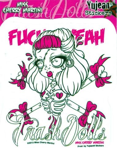 Miss Cherry Martini - Trash Dolls - Sticker / Decal