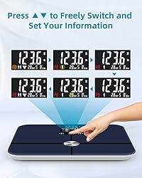 Lepulse Body Fat Scale, Scale with Bmi, Body