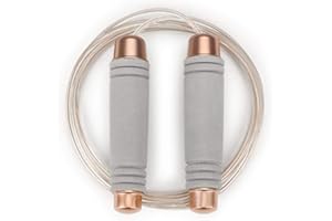 Gaoykai weighted jump rope for handle,Tangle-Free PU Wire rope with bearing comfortable foam handle,skipping rope for workout and fitness training for men women and kids