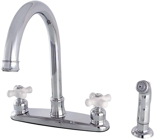 Kingston Brass Fb7791pxsp Victorian 8 Inch Centerset Kitchen