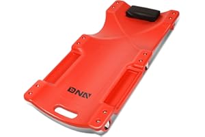 DNA MOTORING 36" L X 17" W x 4.25" H Vehicle Repair Low Profile Automotive Creeper w/Padded Headrest, Red, TOOLS-00201