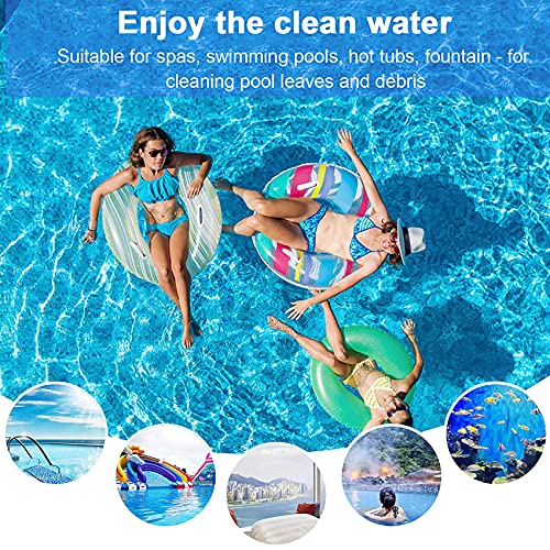 Tee Vee Hot Tub Skimmer Swimming Pool Cleaning Leaf Skim Net Pool Hand Leaf Skimmer Net for Cleaning of Spas and Fountains