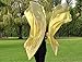 GOLD METALLIC Angel Wing from Catch the Fire Worship Flags, Praise & Worship Dance Flags, Prophetic Worship, Christian Dance in Church, Beautiful Single Layer, (2 ct), Flexible Poles