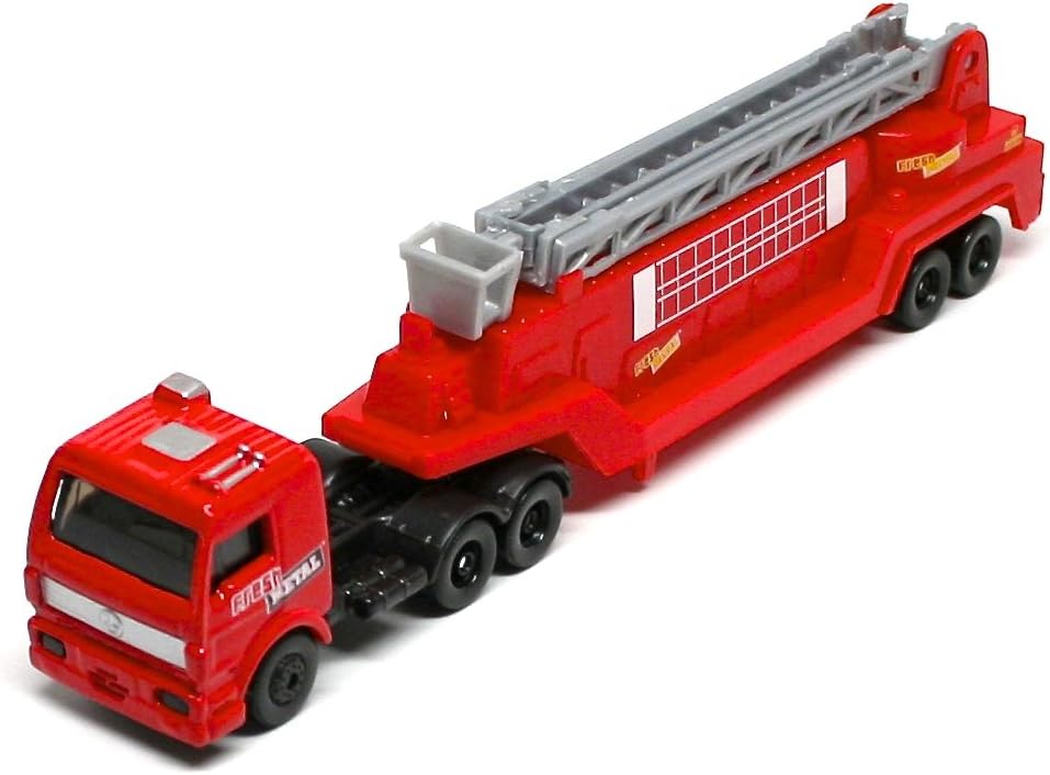 Tractor Drawn Aerial Rescue Ladder On the Road Series Maisto Highway Haulers 2010 Fresh Metal Die-Cast Tractor Trailer / Semi Truck Vehicle Collection