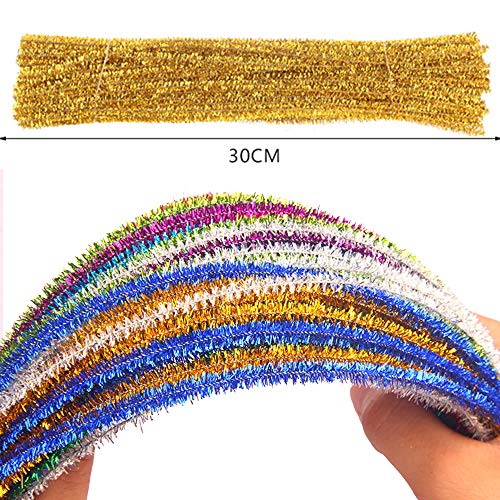Pipe Cleaners Chenille Stems for DIY Art Craft 6 mm x 12 Inch 100 Pieces