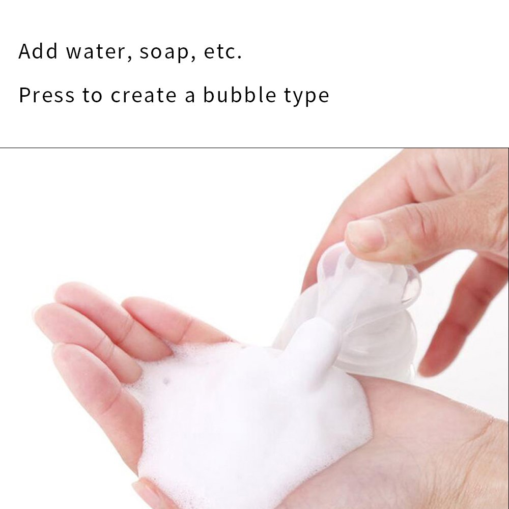 SHiZAK New 8.5oz 250ml Foaming Soap Dispensers, Foaming Liquid Soap Containers, BPA Free Great Use for Homemade Liquid Soap, Dish Soap, Bath Foam and More for Kitchen and Bathroom(2 pack)