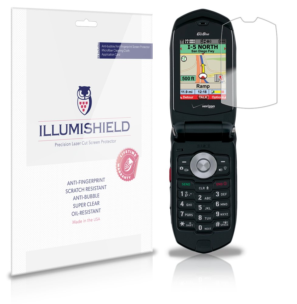 Amazon.com: iLLumiShield Clear HD Screen Protector Compatible with Casio G'zOne  Rock - [3-Pack]: Cell Phones & Accessories