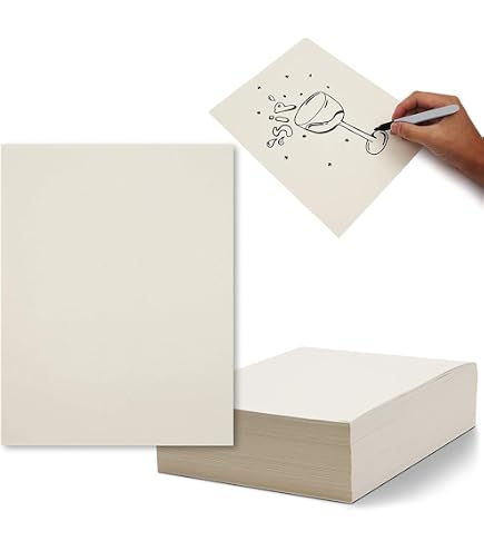 Sax Plain White Newsprint - Carta Da Giornale Bianca 21,6 X 27,9 Cm - Risma Da 500 Fogli