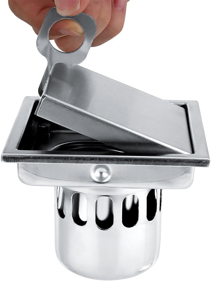 Canaleta de ducha italiana sifón de suelo desagüe de ducha cuadrado