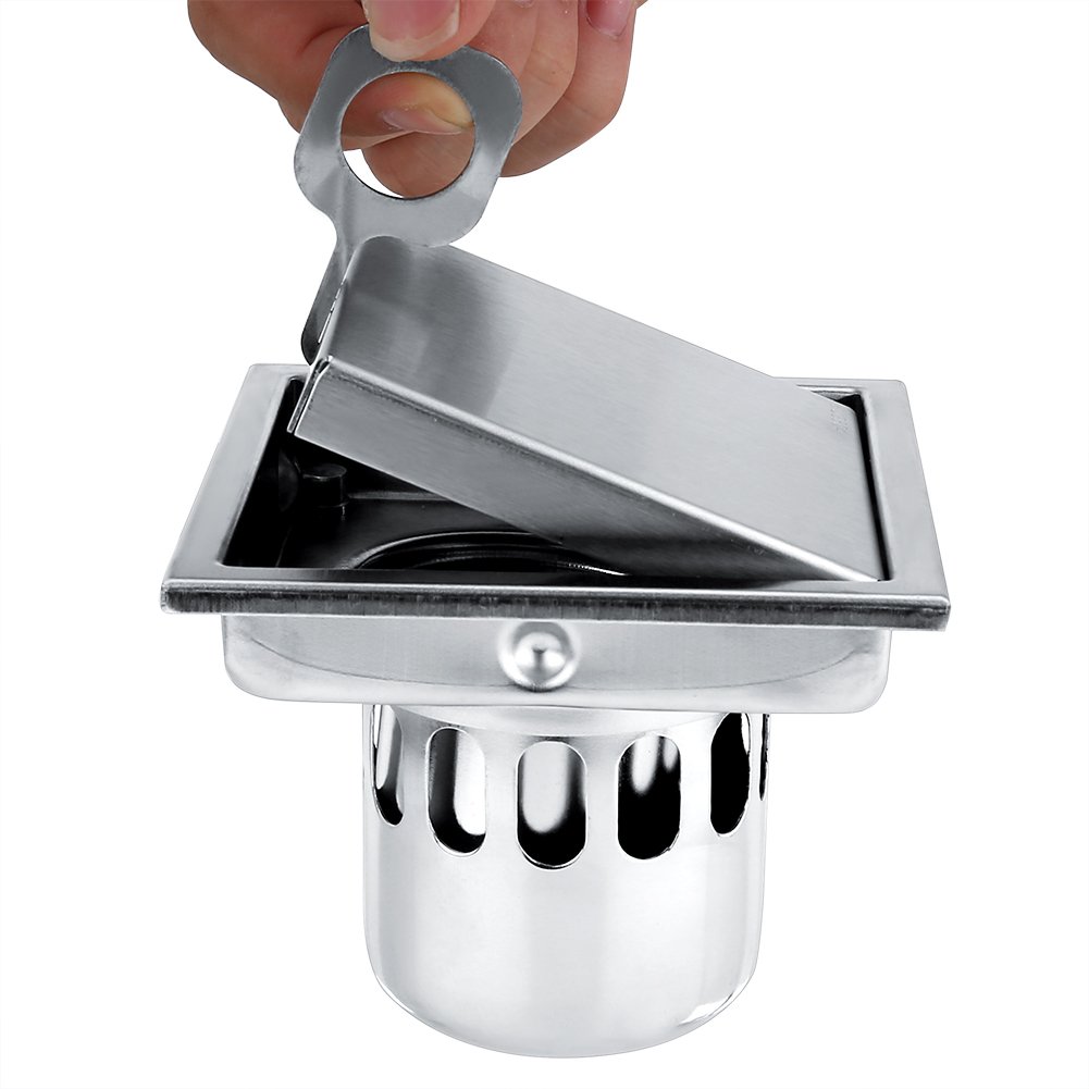 Jardín Sistemas de drenaje desagüe de piso cuadrado Desagüe de ducha de