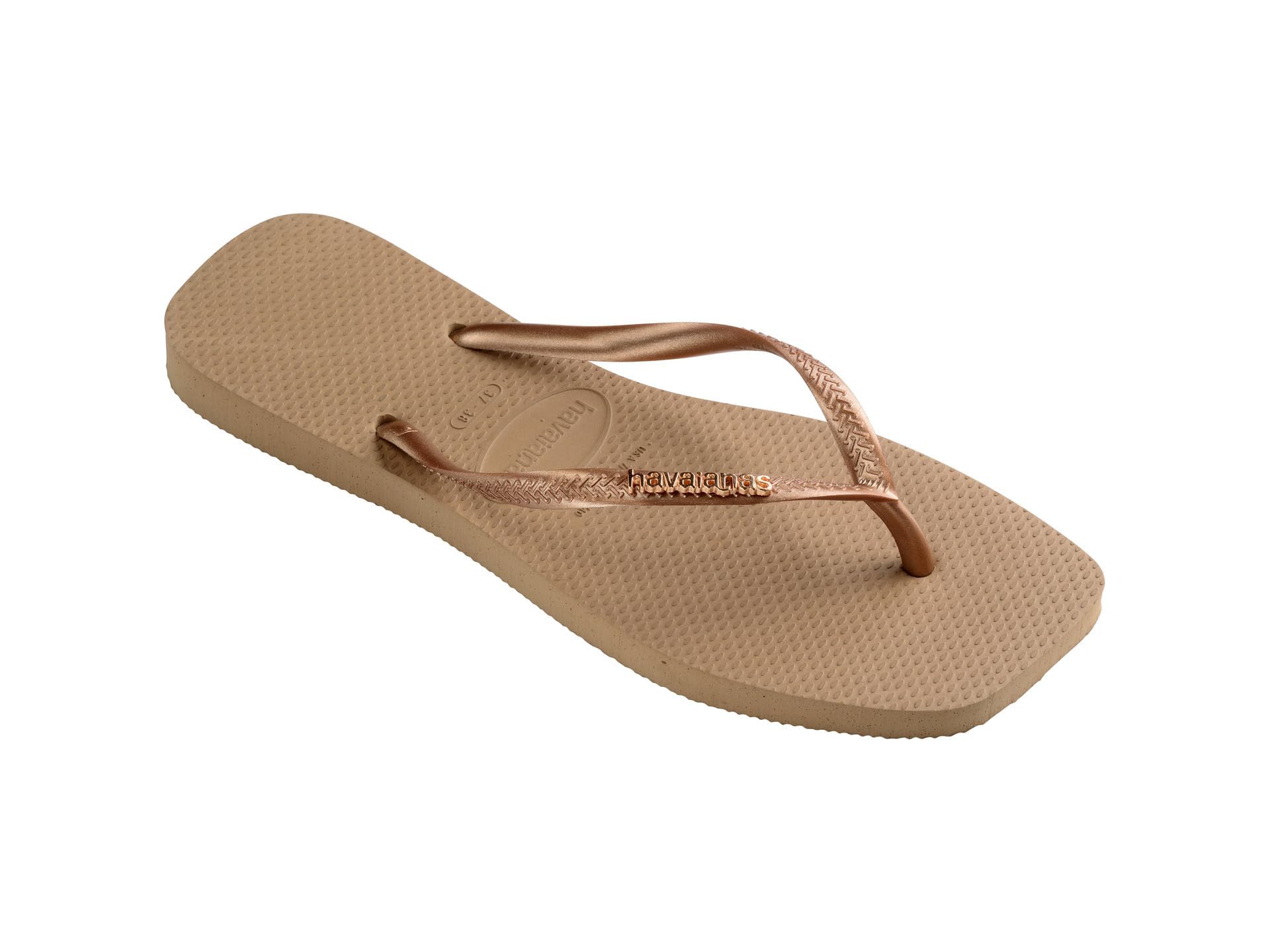 Havaianas Women's Slim Square Logo Pop Up Flip Flops