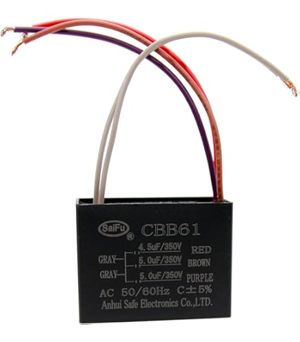 CBB61 Capacitor 0.8uF 250V AC 2 Wire 50/60Hz For | Ubuy