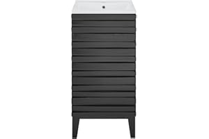 Swiss Madison Cascade 18" Bathroom Vanity in Black