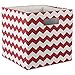 DII Collapsible Polyester Storage Cube, Chevron, Rust, Large